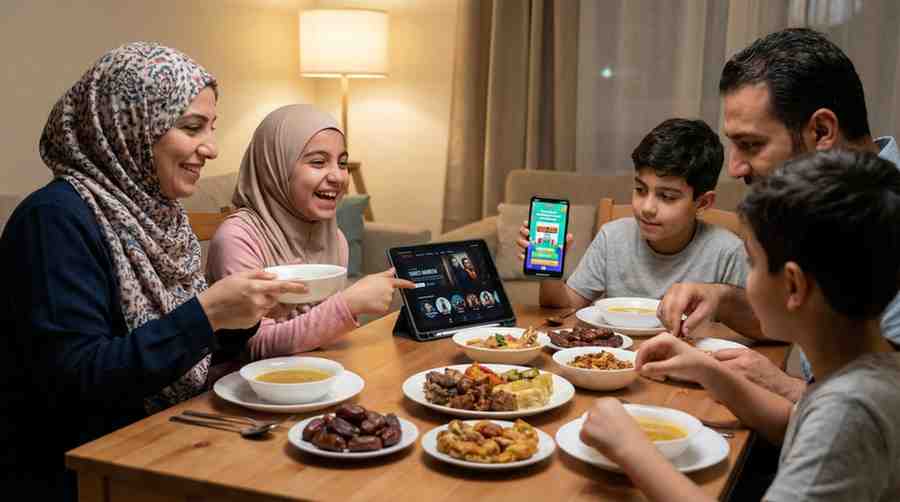 سفره افطار رمضان